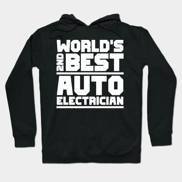 2nd best auto electrician Hoodie by colorsplash